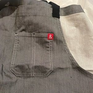 Gray designer apron